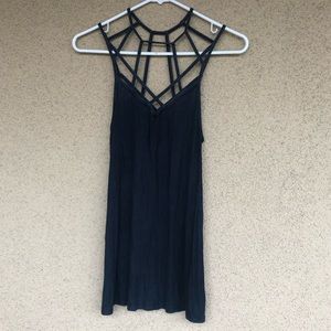 Indigo tank top NWOT